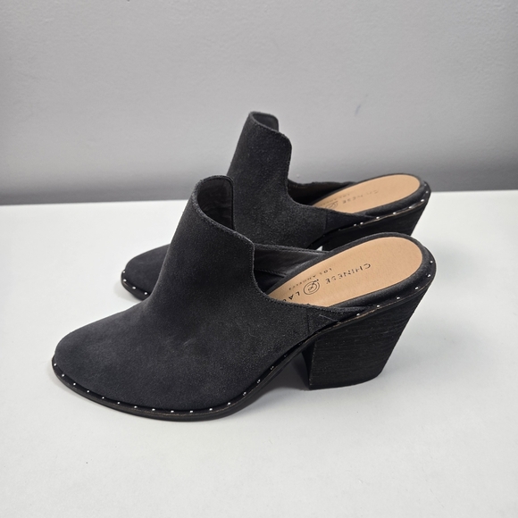 Chinese Laundry Black Suede Mules - Picture 3 of 7